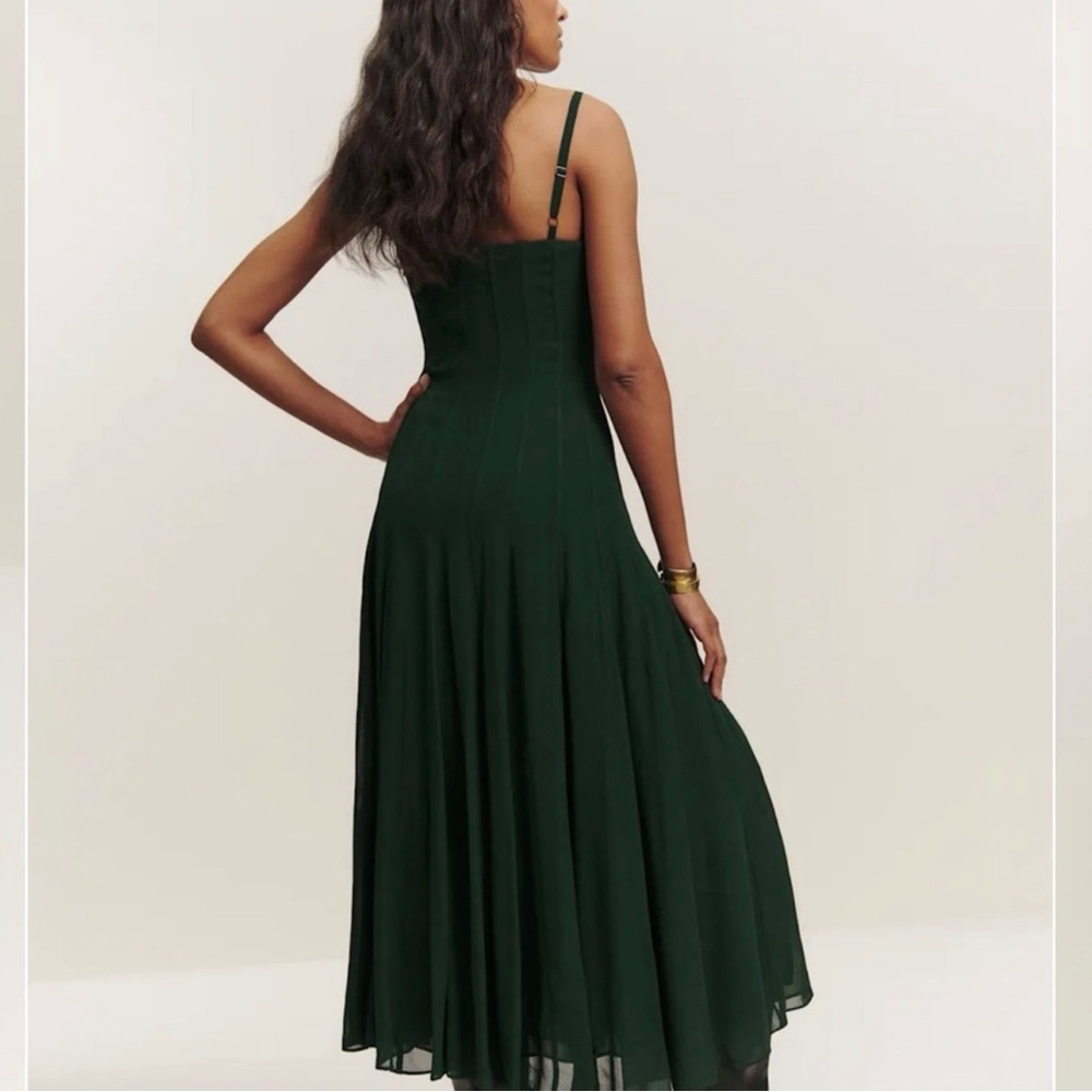 Reformation Katalina Dress (Forest) - Picture 3 of 13